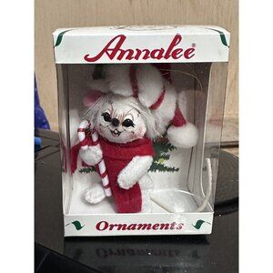Annalee Christmas Ornament Santa Mouse With Candy Cane